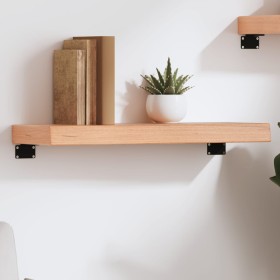 Estante de pared madera de roble tratada marrón claro 60x20x6cm en Estanterías | Comprar online en Foru.es