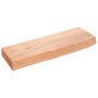 Estante de pared madera de roble tratada marrón claro 60x20x6cm en Estanterías | Comprar online en Foru.es