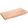 Estante pared madera roble tratada marrón claro 60x30x(2-4) cm en Estanterías | Comprar online en Foru.es
