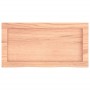 Estante pared madera roble tratada marrón claro 60x30x(2-4) cm en Estanterías | Comprar online en Foru.es