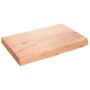 Estante pared madera roble tratada marrón claro 60x40x(2-6) cm en Estanterías | Comprar online en Foru.es