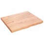 Estante de pared madera de roble tratada marrón claro 60x50x2cm en Estanterías | Comprar online en Foru.es