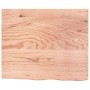 Estante de pared madera de roble tratada marrón claro 60x50x2cm en Estanterías | Comprar online en Foru.es