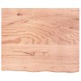 Estante pared madera roble tratada marrón claro 60x50x(2-4) cm en Estanterías | Comprar online en Foru.es