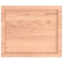 Estante pared madera roble tratada marrón claro 60x50x(2-4) cm en Estanterías | Comprar online en Foru.es
