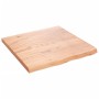Estante pared madera roble tratada marrón claro 60x60x(2-4) cm en Estanterías | Comprar online en Foru.es