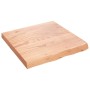 Estante pared madera roble tratada marrón claro 60x60x(2-6) cm en Estanterías | Comprar online en Foru.es
