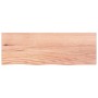 Estante pared madera roble tratada marrón claro 80x30x(2-4) cm en Estanterías | Comprar online en Foru.es