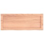 Estante pared madera roble tratada marrón claro 80x30x(2-4) cm en Estanterías | Comprar online en Foru.es