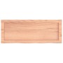 Estante pared madera roble tratada marrón claro 80x30x(2-6) cm en Estanterías | Comprar online en Foru.es