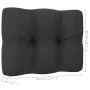 3-piece garden furniture set with solid pine wood cushions by vidaXL, Outdoor sofas - Ref: Foro24-3083737, Price: 257,26 €, D...