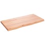 Estante pared madera roble tratada marrón claro 80x40x(2-4) cm en Estanterías | Comprar online en Foru.es