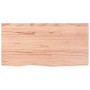 Estante pared madera roble tratada marrón claro 80x40x(2-4) cm en Estanterías | Comprar online en Foru.es