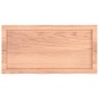 Estante pared madera roble tratada marrón claro 80x40x(2-4) cm en Estanterías | Comprar online en Foru.es