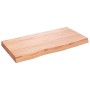 Estante pared madera roble tratada marrón claro 80x40x(2-6) cm en Estanterías | Comprar online en Foru.es