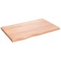 Estante pared madera roble tratada marrón claro 80x50x(2-4) cm en Estanterías | Comprar online en Foru.es