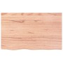 Estante pared madera roble tratada marrón claro 80x50x(2-4) cm en Estanterías | Comprar online en Foru.es