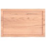 Estante pared madera roble tratada marrón claro 80x50x(2-4) cm en Estanterías | Comprar online en Foru.es