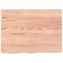 Estante pared madera roble tratada marrón claro 80x60x(2-4) cm en Estanterías | Comprar online en Foru.es