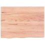 Estante pared madera roble tratada marrón claro 80x60x(2-6) cm en Estanterías | Comprar online en Foru.es