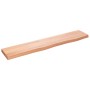 Estante de pared madera roble tratada marrón claro 100x20x4 cm en Estanterías | Comprar online en Foru.es