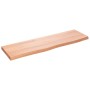 Estante pared madera roble tratada marrón claro 100x30x(2-4) cm en Estanterías | Comprar online en Foru.es