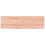 Estante pared madera roble tratada marrón claro 100x30x(2-4) cm en Estanterías | Comprar online en Foru.es