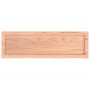 Estante pared madera roble tratada marrón claro 100x30x(2-4) cm en Estanterías | Comprar online en Foru.es