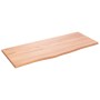 Estante de pared madera roble tratada marrón claro 100x40x2 cm en Estanterías | Comprar online en Foru.es