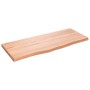 Estante pared madera roble tratada marrón claro 100x40x(2-4) cm en Estanterías | Comprar online en Foru.es