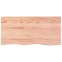 Estante pared madera roble tratada marrón claro 100x50x(2-4) cm en Estanterías | Comprar online en Foru.es