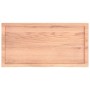 Estante pared madera roble tratada marrón claro 100x50x(2-4) cm en Estanterías | Comprar online en Foru.es