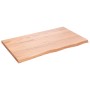 Estante pared madera roble tratada marrón claro 100x60x(2-4) cm en Estanterías | Comprar online en Foru.es