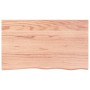 Estante pared madera roble tratada marrón claro 100x60x(2-4) cm en Estanterías | Comprar online en Foru.es