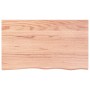 Estante pared madera roble tratada marrón claro 100x60x(2-6) cm en Estanterías | Comprar online en Foru.es
