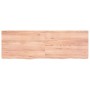 Estante pared madera roble tratada marrón claro 120x40x(2-4) cm en Estanterías | Comprar online en Foru.es
