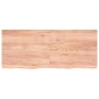 Estante pared madera roble tratada marrón claro 120x50x(2-6) cm en Estanterías | Comprar online en Foru.es