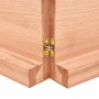 Estante pared madera roble tratada marrón claro 120x50x(2-6) cm en Estanterías | Comprar online en Foru.es