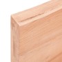 Estante pared madera roble tratada marrón claro 120x60x(2-6) cm en Estanterías | Comprar online en Foru.es