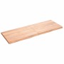 Estante pared madera roble tratada marrón claro 140x50x(2-4) cm en Estanterías | Comprar online en Foru.es