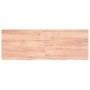 Estante pared madera roble tratada marrón claro 140x50x(2-4) cm en Estanterías | Comprar online en Foru.es