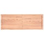 Estante pared madera roble tratada marrón claro 140x50x(2-6) cm en Estanterías | Comprar online en Foru.es
