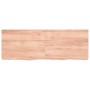 Estante pared madera roble tratada marrón claro 140x50x(2-6) cm en Estanterías | Comprar online en Foru.es