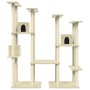 Rascador para gatos con postes de sisal color crema 174 cm de vidaXL, Mobiliario para gatos - Ref: Foro24-171533, Precio: 144...