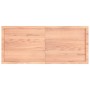 Estante pared madera roble tratada marrón claro 140x60x(2-4) cm en Estanterías | Comprar online en Foru.es