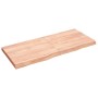 Estante pared madera roble tratada marrón claro 140x60x(2-6) cm en Estanterías | Comprar online en Foru.es