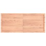 Estante pared madera roble tratada marrón claro 140x60x(2-6) cm en Estanterías | Comprar online en Foru.es