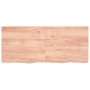 Estante pared madera roble tratada marrón claro 140x60x(2-6) cm en Estanterías | Comprar online en Foru.es