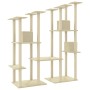 Rascador para gatos con postes de sisal color crema 174 cm de vidaXL, Mobiliario para gatos - Ref: Foro24-171533, Precio: 144...