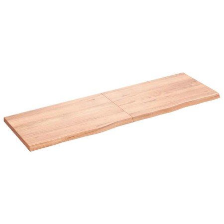 Estante pared madera roble tratada marrón claro 160x50x(2-4) cm en Estanterías | Comprar online en Foru.es